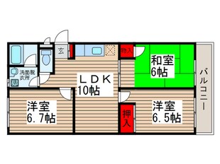 メゾンＯ－１の物件間取画像